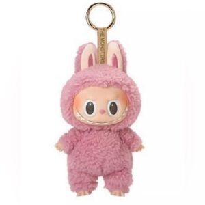 Pink Bunny Plush Keychain